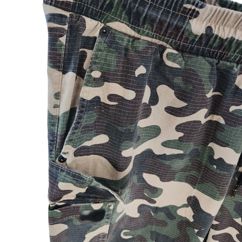 Dogg Supply by Snoop Dogg Mens XL Camo Cargo Pants Ripstop Stretch Elastic Waist - Picture 9 of 16